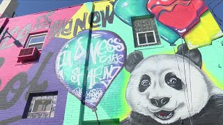 Mural with a message