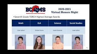 2020-2021 Honors Night
