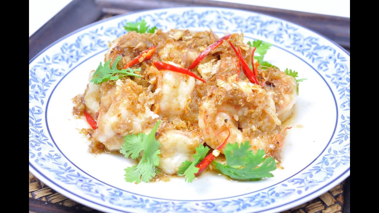 กุ้งทอดกระเทียมพริกไทย