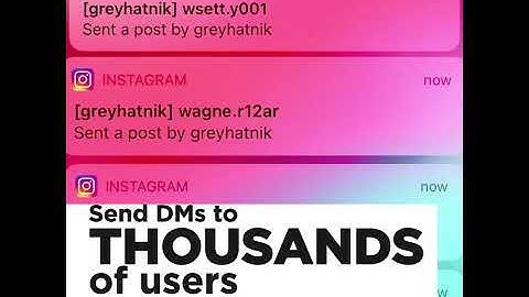InstaInfantry - Instagram Mass DM Bot Advert