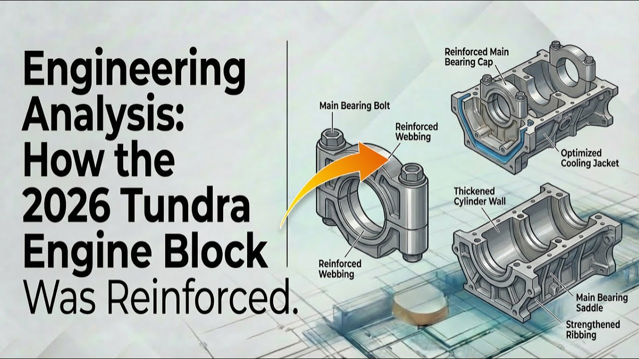 Инженерный анализ: как был усилен блок двигателя Tundra 2026 года!