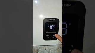 How to raise the temperature to maximum on an Ariston heater