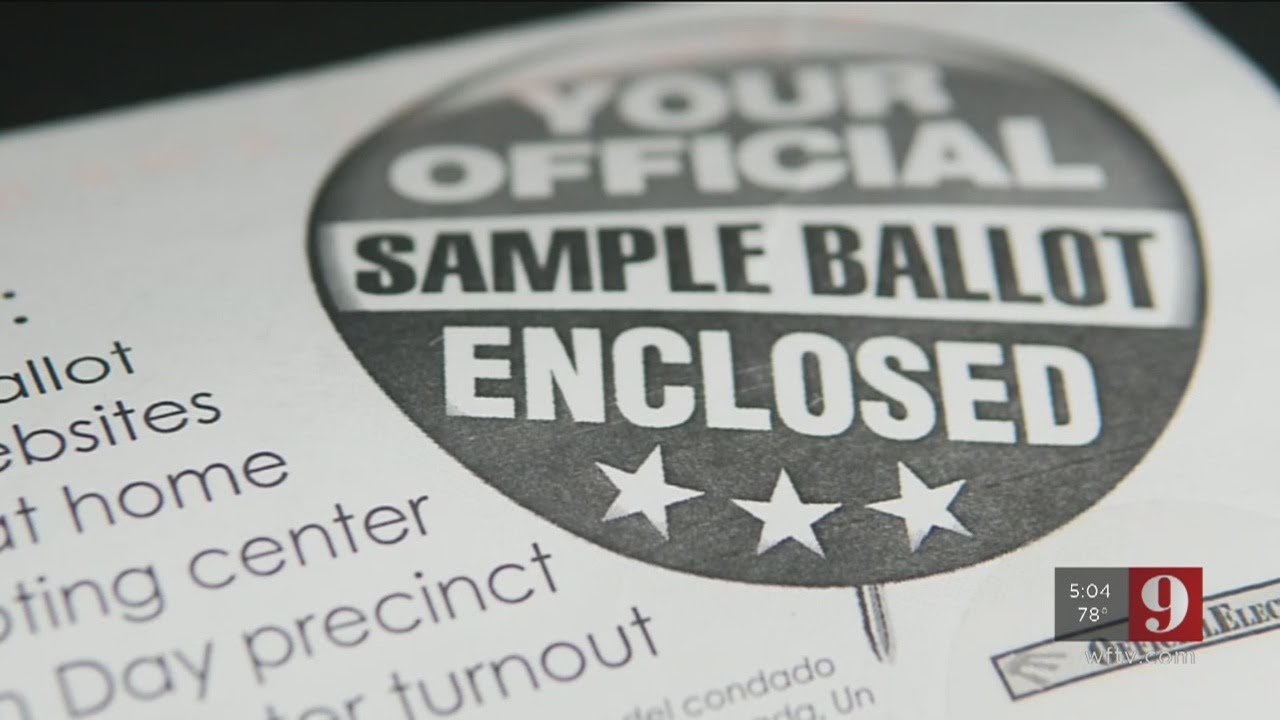 Video Some Seminole County sample ballots misprint date for early