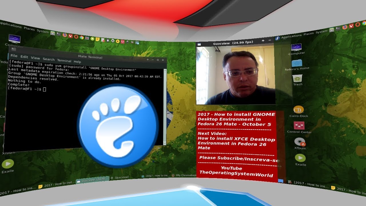 2017 - How to install GNOME Desktop Environment in Fedora 26 Mate ...