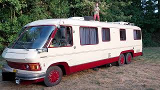 1979 Revcon Class A Motorhome on the German Autobahn