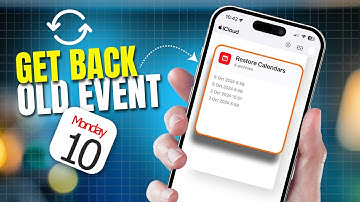 How To Recover Old Calendar Events On iPhone | Restore Deleted Apple Calendar Events
