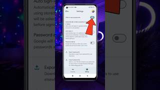 Google Password Manager Safety Feature On Android | Password Manager Secure Password Setting #shorts