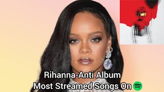 Rihanna-Anti Album Most Streamed Songs On Spotify