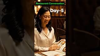 restaurant english conversation | learn english speaking #learnenglish #englishconversation #english