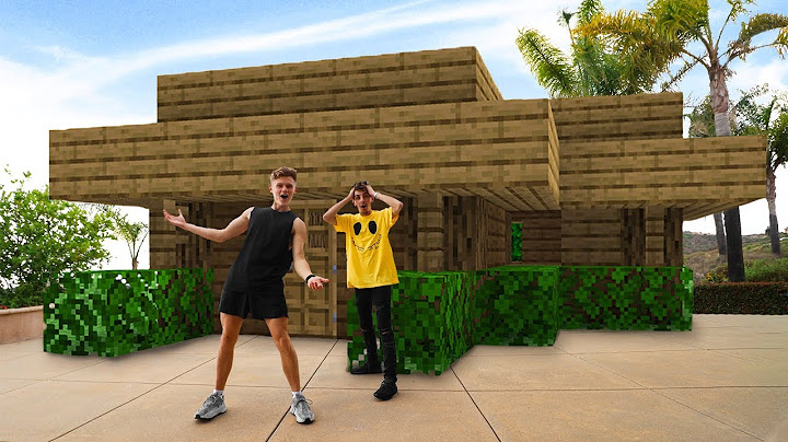 We Built a Life Size Minecraft House