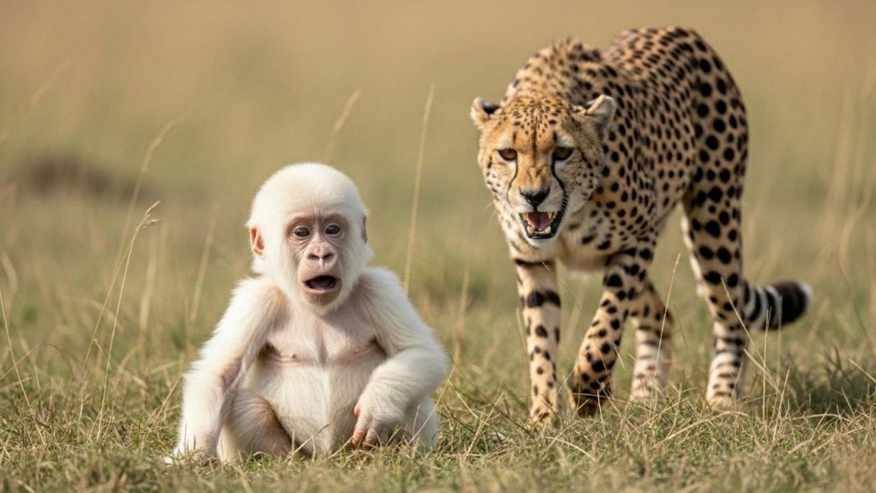 Мать-горилла отвергла своего новорожденного детеныша… То, что сделала гепард дальше, шокировало в...