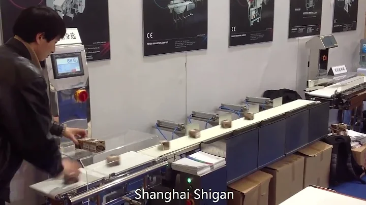 Push plate counting multi-level sorting checkweigher