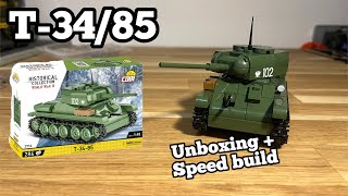 Cobi T-34/85 Soviet Tank (Scale 1:48) | Unboxing + Speedbuild | Seppbricks #ww2 #cobi #speedbuild