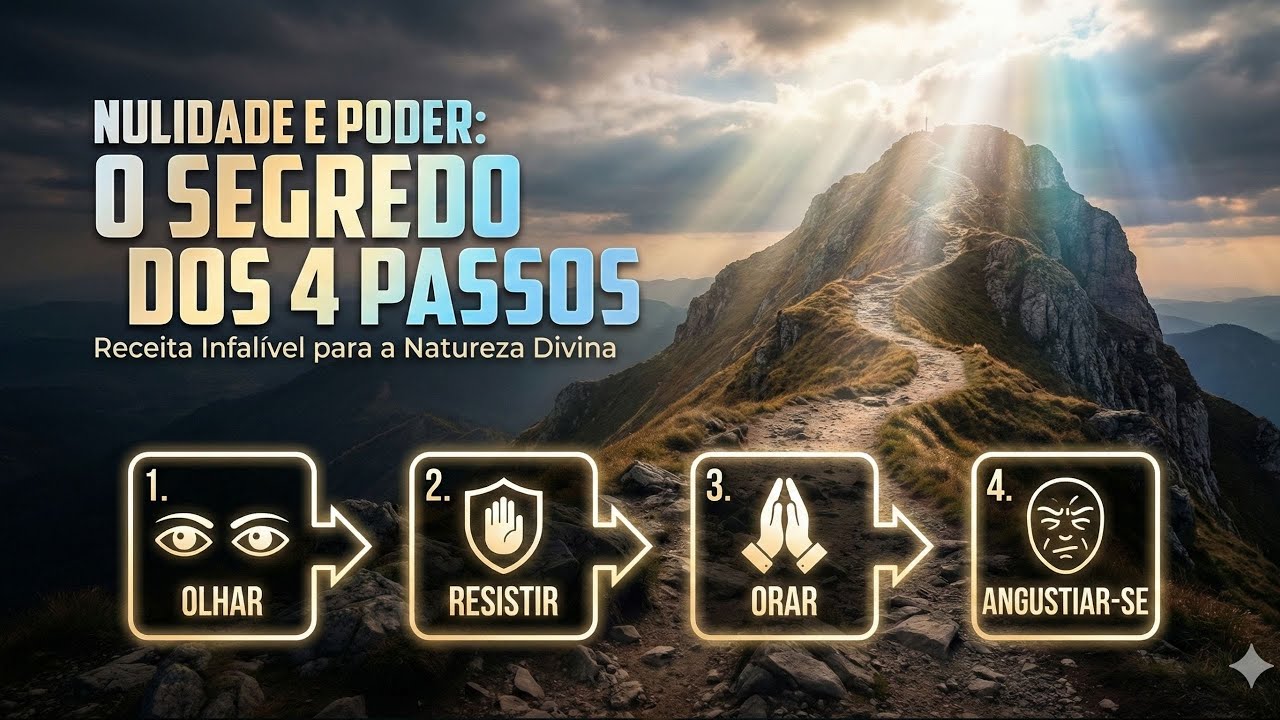 A Receita INFALÍVEL de Jesus: 4 Passos para Vencer a Natureza Carnal e Ser Divino!