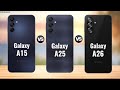 Samsung A15 5g vs Samsung A25 5g vs Samsung A26 5g || Full Comparison