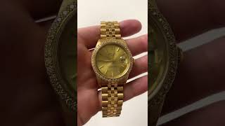Rolex din aur de 18KT 🤩 #pantaloni scurți #videoviral #bijuterii #pantaloni scurțiyoutube #rolex #ceas
