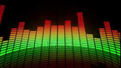 Audio Equalizer Moving Bars  Music Control Levels  Loopable  Multicolored  Séquences vidéo libres de