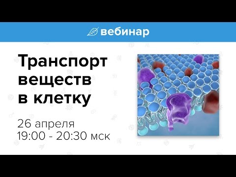 Вебинар "Транспорт веществ в клетку"