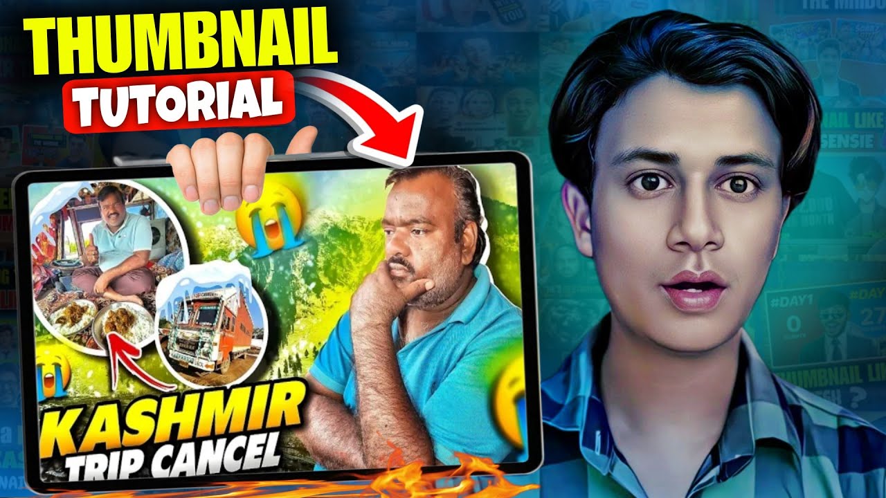 How To Make Vlog Thumbnail Like Rajesh Vlog :Full Tutorial In Hindi ...