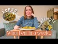 Vegan spring what i eat in a week