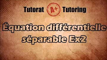 Calcul Intégral - Équation différentielle séparable Ex2 - CEGEP au Québec