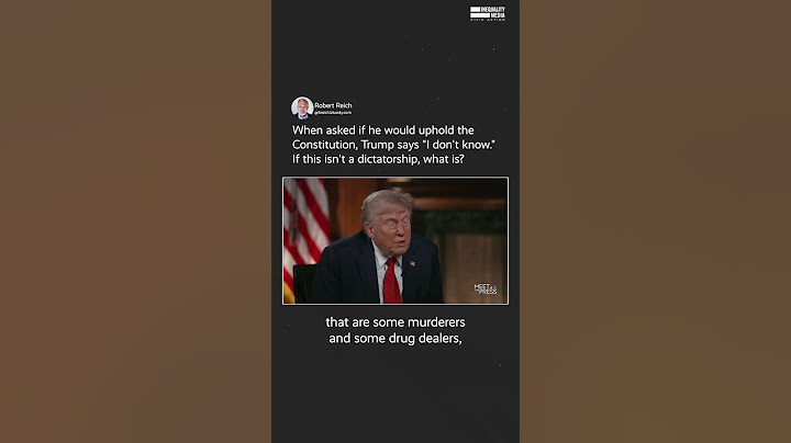 Trump on Upholding the Constitution? "I Don't Know"