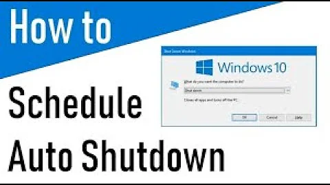 Using task scheduler Automatically shutdown or restart computer