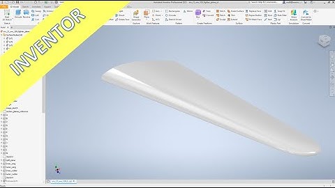 WW-109 Fighter Plane - Part 2 - Wings - Inventor 2021 Training - Surfaces