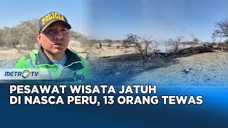 Pesawat Turis Jatuh di Situs Garis Nasca Peru, 13 Orang Tewas