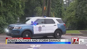 Power outages and storm damage across Raleigh thumbnail