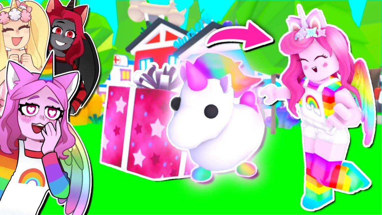 Sanna And Moody Suprised Me With My Dream Pet In Adopt Me Roblox Youtube - sunny unicorn twins roblox avatar