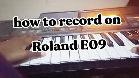 how to record a song on Roland E09 | from a 12 years old boy | Kholwa