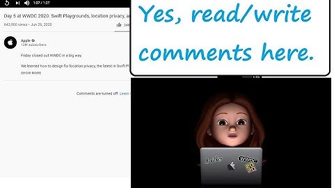 Chat&Comment OVERE HERE _ Day 5 at WWDC 2020: Swift Playgrounds, location privacy, and backgroun...