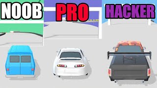 NOOB vs PRO vs HACKER in Hyper Drift screenshot 2