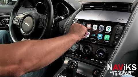 Fits 2014 - 2017 Jaguar F-Type Apple CarPlay + Android Auto (Wired & Wireless) + Front & Rear Camera