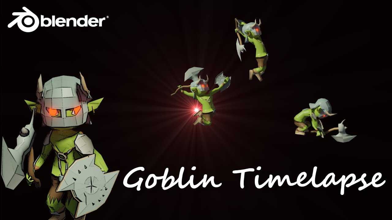 BLENDER GOBLIN TIMELAPSE YouTube