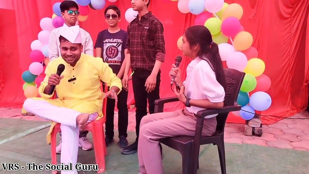 अनपढ़ नेता जी का Interview ❓🙃 Students Teacher Comedy Drama🤣😂 || VRS - The Social Guru