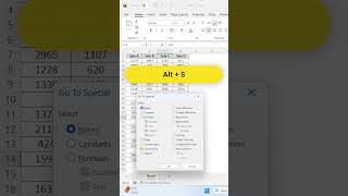 Excel Shortcut to Remove Empty Rows Like a Pro. #excel #excelshortcuts #viral #trending #shorts