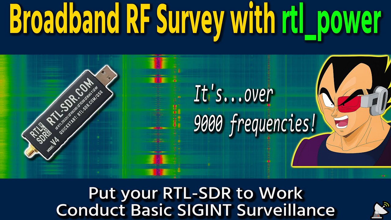 Broadband SIGINT Surveillance with RTL-SDR & rtl_power