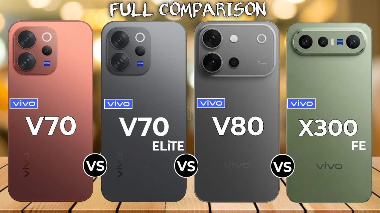 Vivo V70 Vs Vivo V70 Elite Vs Vivo V80 Vs Vivo X300 Fe