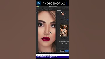 Photoshop 2021 NEW Features | Makeup Transfer Neural filters #Shorts