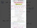 Class 10th chapter polynomials exercise 2.3 question 3 #shorts #class10 #viral #shortvideo