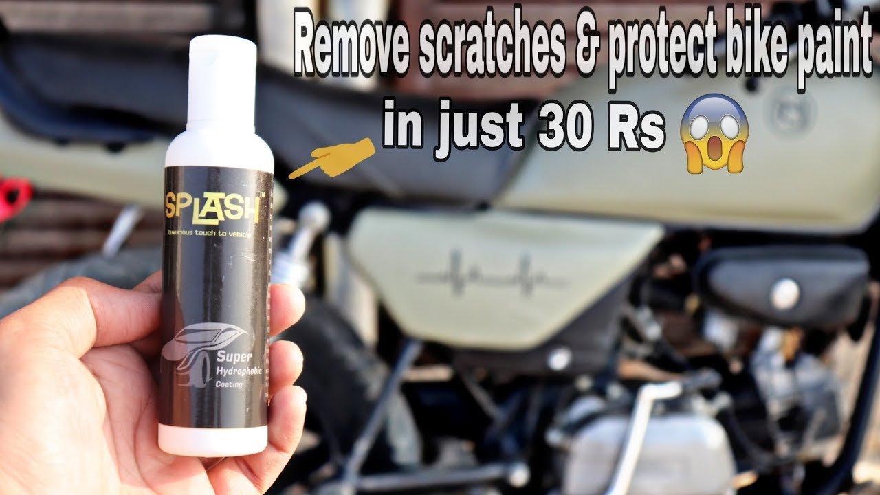 in just 30 rs remove scratches on your bike... useful video YouTube