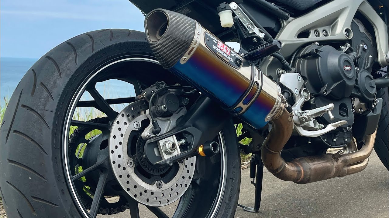 YAMAHA MT-09】ヨシムラ【R-77S】マフラー exhaust sound #mt09