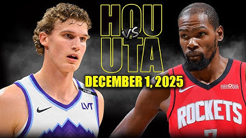 Houston Rockets vs Utah Jazz Full Game Highlights - December 1, 2025 | NBA Season