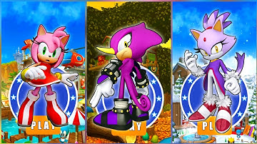 Amy vs Espio vs Blaze The Cat | Unlocked All Characters  #southmgames