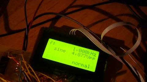 AD9834 DDS functiongenerator achievments