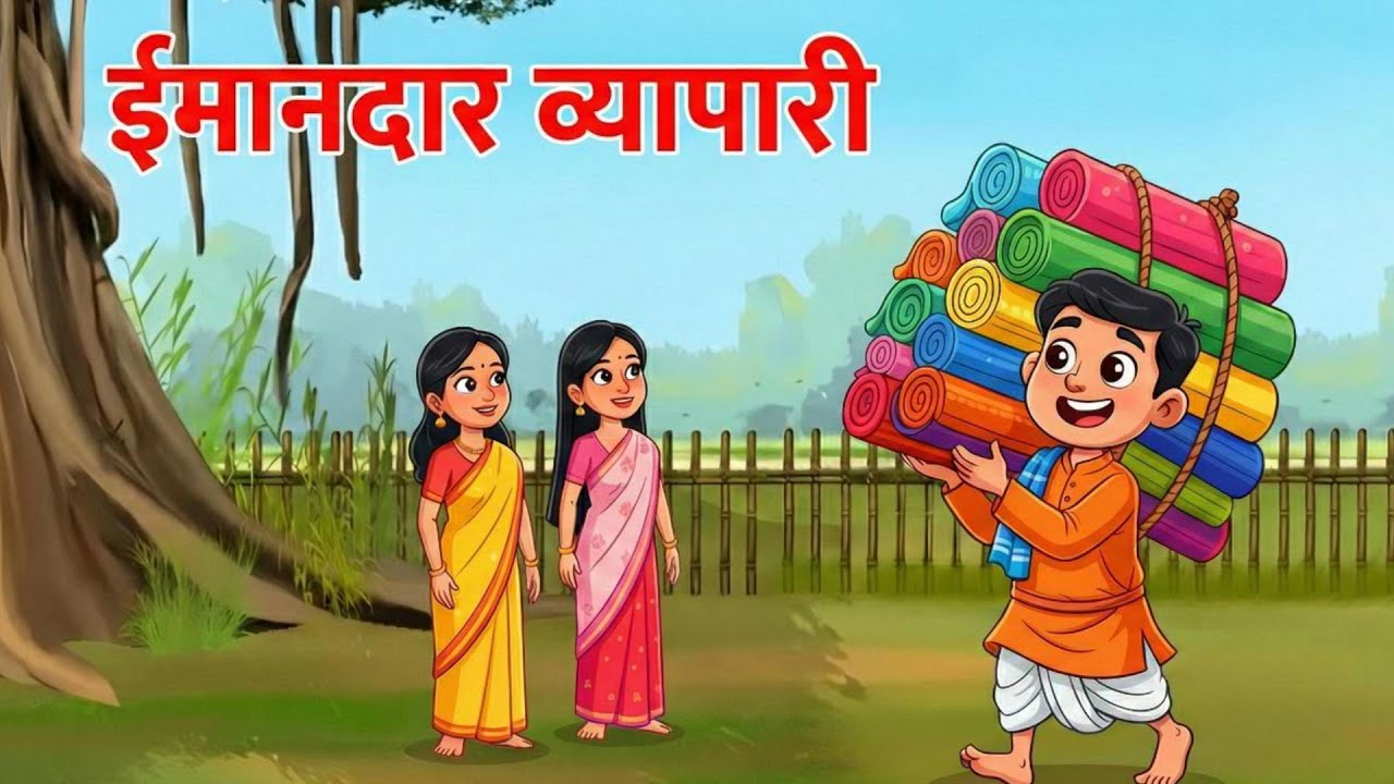 ईमानदार व्यापारी | IMAANDAR VYAPAARI | HINDI KAHANI | CARTOON STORY | HINDI STORIES