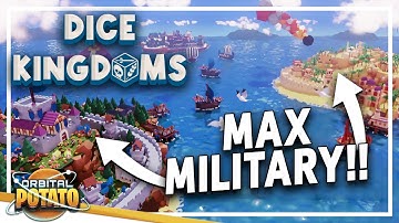 MAXIMUM Military  Focus!! (HUGE GAME!) - Dice Kingdoms - Resource Management Combat City Builder