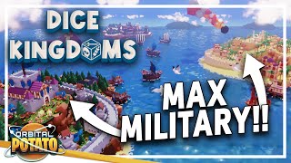 MAXIMUM Military  Focus!! (HUGE GAME!) - Dice Kingdoms - Resource Management Combat City Builder